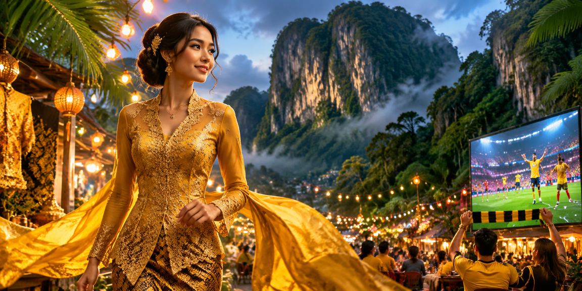 Pengguna Ipoh berpakaian kebaya menikmati pertaruhan sukan odds perlawanan di mh144